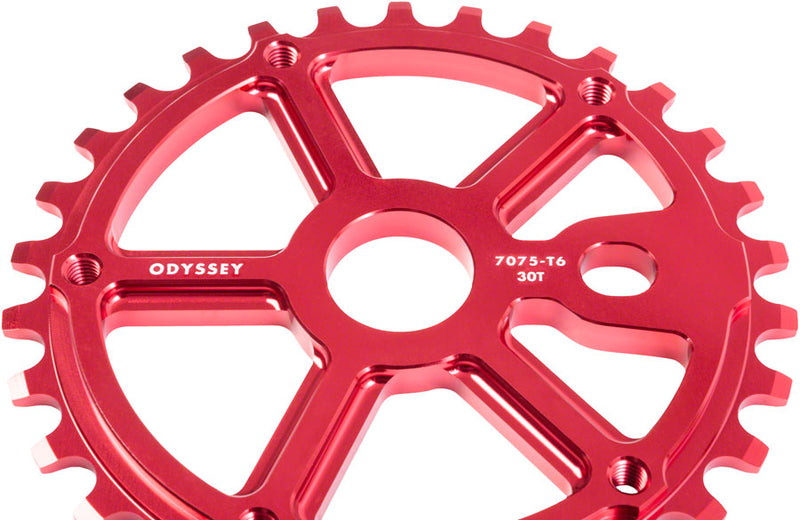 Load image into Gallery viewer, Odyssey Utility Pro Sprocket (No Guard) - 30t, Anodized Red
