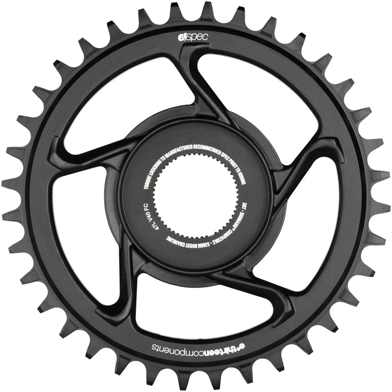 Load image into Gallery viewer, e*thirteen e*spec Aluminum Direct Mount Chainring 36t for Shimano E8000, Black
