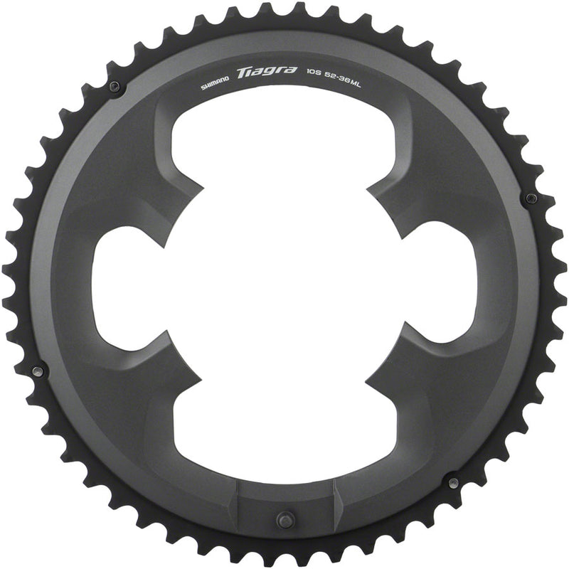 Load image into Gallery viewer, Shimano Tiagra FC-4700 Chainring - 52t, 110 BCD Asymmetric, Black
