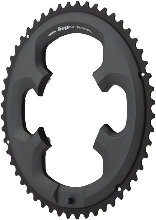 Shimano Tiagra FC-4700 52t & 36t Chainrings Set 110 BCD Asymmetric, Black, 10-Speed Road Cycling Components