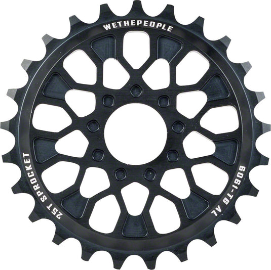 We The People Pathfinder Felix Prangenberg Signature Sprocket 25t Matte Black 23.8mm Spindle Hole With Adaptors for 19mm