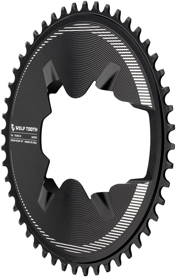 Load image into Gallery viewer, Wolf Tooth Aero Direct Mount 1x Chainring - 46t, 4-Bolt, Drop-Stop ST, Compatible with Shimano Dura-Ace R9200/R9200-P
