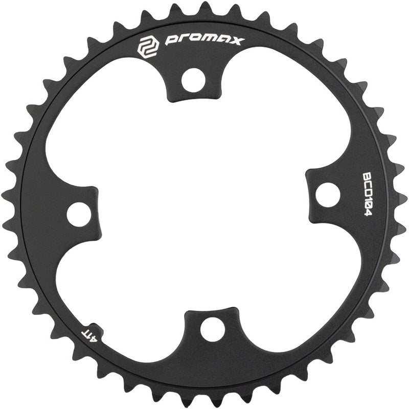 Load image into Gallery viewer, Promax 4-Bolt Chainring - 41t, 104 BCD, Black
