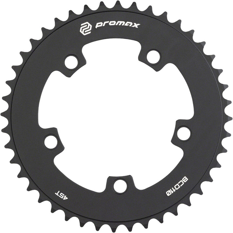 Load image into Gallery viewer, Promax 5-Bolt Chainring - 45t, 110 BCD, Black
