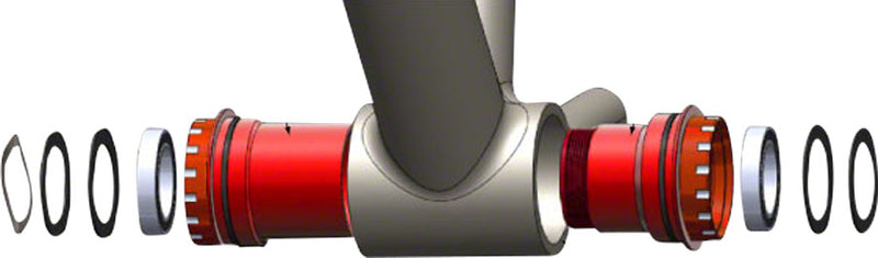 Load image into Gallery viewer, Wheels Manufacturing Shimano HT II ABEC-3 Bearings PressFit 30 Bottom Bracket
