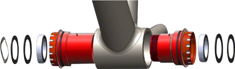 Load image into Gallery viewer, Wheels Manufacturing Shimano HT II Angular Contact Bearings BB30 Bottom Bracket
