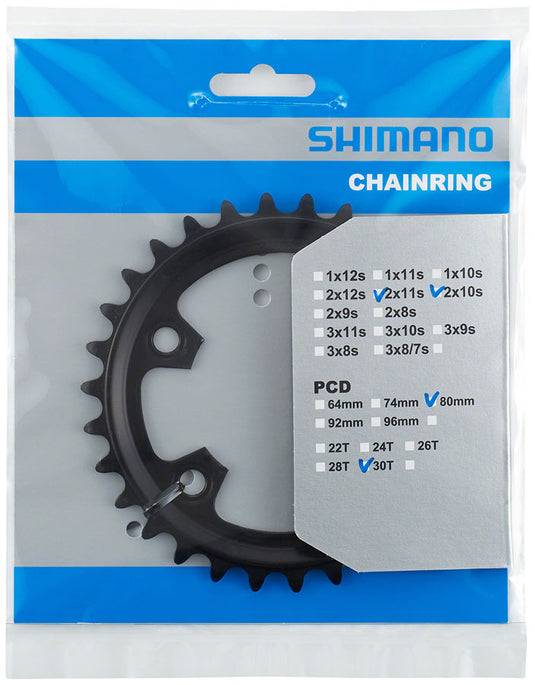 Shimano FC-RX600 Chainring 30t 80 BCD Aluminum Black Road MTB Hybrid