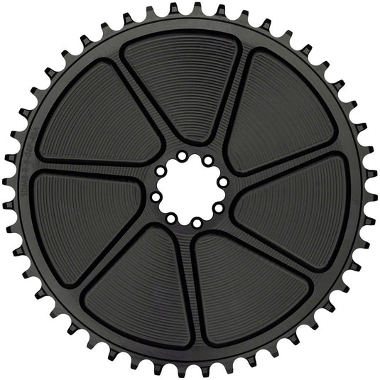 Wolf Tooth Aero Direct Mount Chainring - 52t, Direct Mount SRAM 8-Bolt, Drop-Stop B, Black