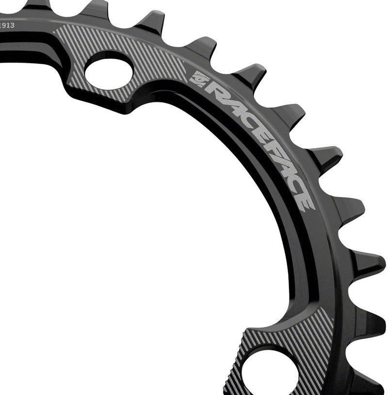 Load image into Gallery viewer, RaceFace Chainring 32t 104 BCD 4-Bolt 12-Speed Hyperglide+ Aluminum Black
