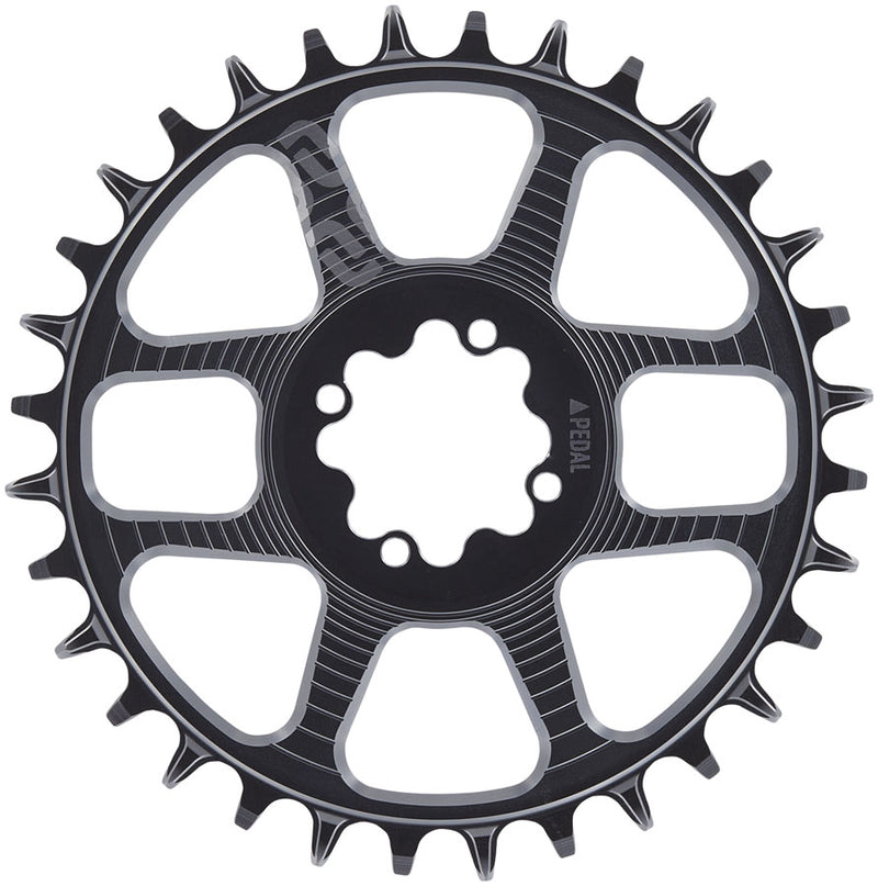 Load image into Gallery viewer, e*thirteen Helix Race 8-Bolt Chainring - 30t, 11/12-Speed, 3mm Offset, 8-Bolt Direct Mount, Black
