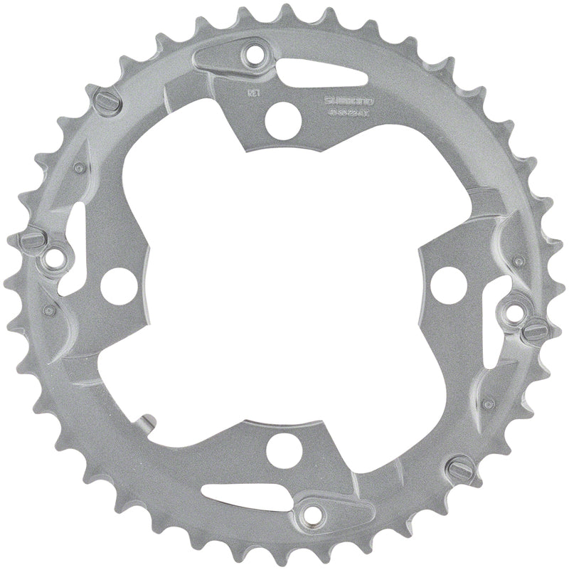 Load image into Gallery viewer, Shimano Alivio M4000 Chainring 40t 96 BCD 4-Bolt 9-Speed Aluminum Silver
