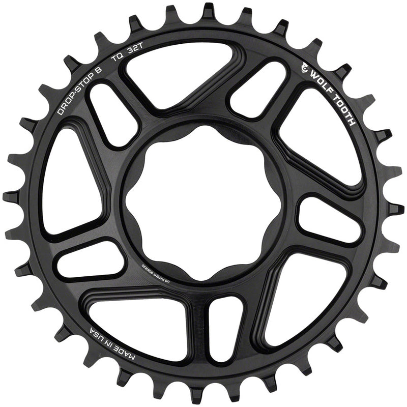 Load image into Gallery viewer, Wolf Tooth Trek TQ Direct Mount Chainring - Drop-Stop B, 32T, Black
