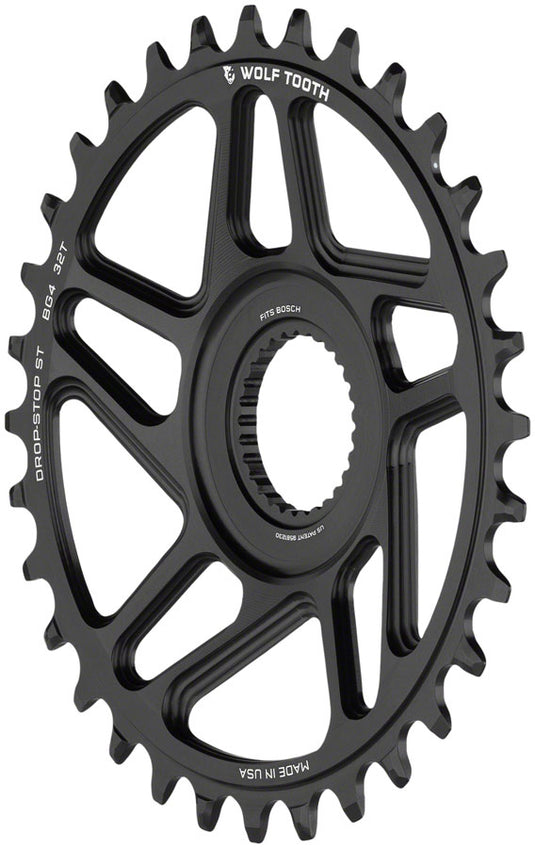 Wolf Tooth Direct Mount Chainrings for Bosch E-Bike Motor Drop-Stop ST 32T