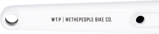 We The People Logic Crankset - 165mm, Mid Bottom Bracket Included, White