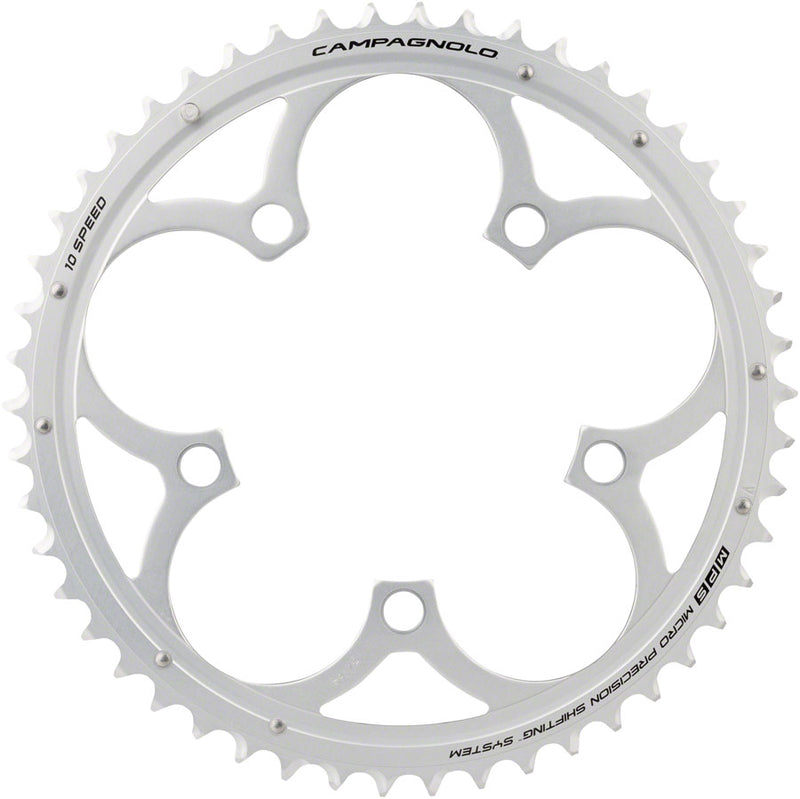 Load image into Gallery viewer, Campagnolo Veloce CT Chainring - 10-Speed, 50t, 110 Campy CT 110 BCD, Outer, Silver
