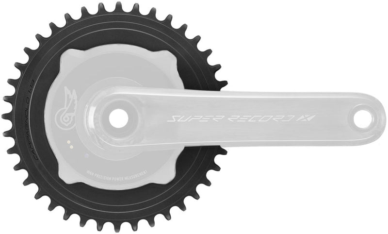 Load image into Gallery viewer, Campagnolo Super Record X 13 Aero Chainring for Power Meter Crank - 42t, 4-Bolt, 104 BCD, Aluminum, Black
