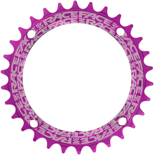 RaceFace 1x Narrow Wide Chainring - 30t, 104 BCD, 10-12 Speed, 7075 Aluminum, Purple