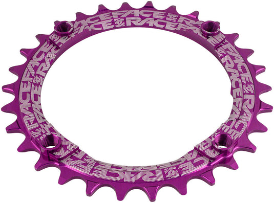 RaceFace 1x Narrow Wide Chainring - 30t, 104 BCD, 10-12 Speed, 7075 Aluminum, Purple