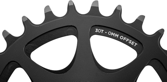 Cane Creek Direct Mount Chainring - 30t, 8-Bolt Direct Mount, 0mm Offset, Black
