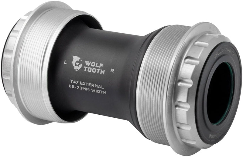 Load image into Gallery viewer, Wolf Tooth T47 External Bottom Bracket - T47 External, 68/73mm, For 24mm/Shimano Spindle, Raw Silver
