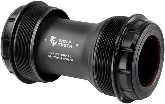 Wolf Tooth T47 External Bottom Bracket - T47 External, 68/73mm, For 30mm Spindle, Black
