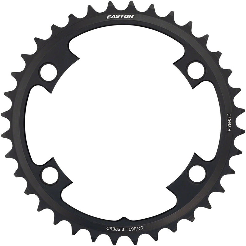Load image into Gallery viewer, Easton Asymmetric Chainring 36t 110 BCD 4-Bolt 11-Speed Aluminum Black RD MTB
