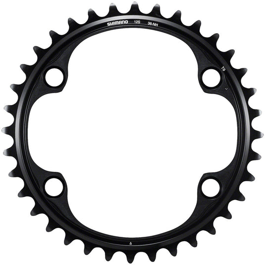 Shimano Dura-Ace FC-R9200 12-Speed Aluminum Chainrings Bundle - 36t & 52t, Asymmetric 110 BCD, Lightweight High-Performance Cycling Components