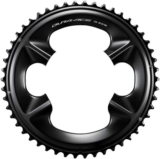 Shimano Dura-Ace R9200 12-Speed Asymmetric Aluminum Chainrings Bundle 34t Inner & 50t Outer, Lightweight, High-Performance Cycling Components