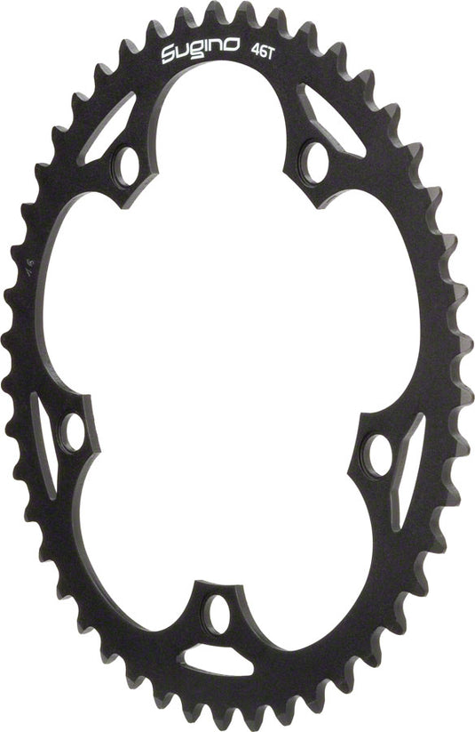 fixed gear chainring Sugino 48T Aluminum Single Speed Chainring 130 BCD No Ramps – 365 Cycles