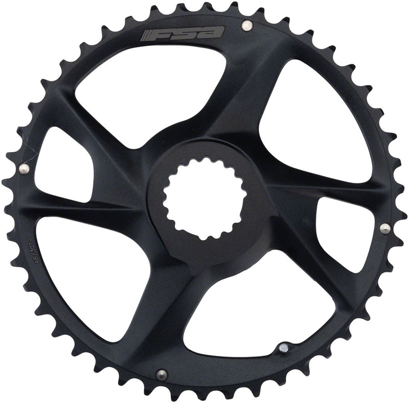 Load image into Gallery viewer, Full Speed Ahead SLK Modular Chainring 46t Direct Mount 11-Speed Aluminum Black

