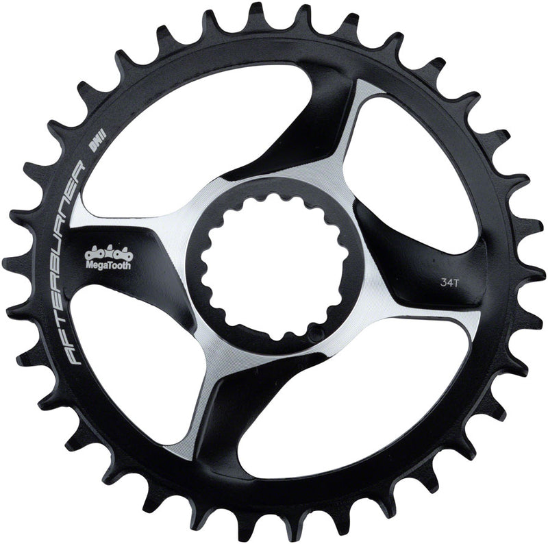 Load image into Gallery viewer, FSA Afterburner Chainring 36t Direct Mount Megatooth 11-Speed Aluminum Black

