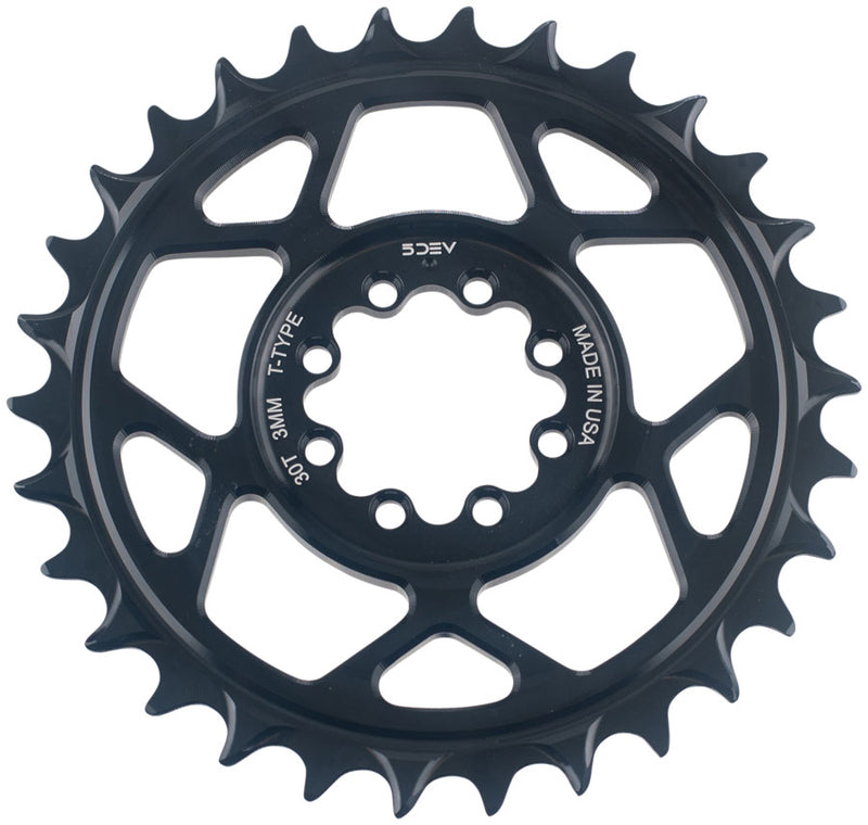 Load image into Gallery viewer, 5DEV-Chainring-30t-8-Bolt-DM-3mm-Offset-CNRG2129-Direct-Mount-MTB-Chainrings
