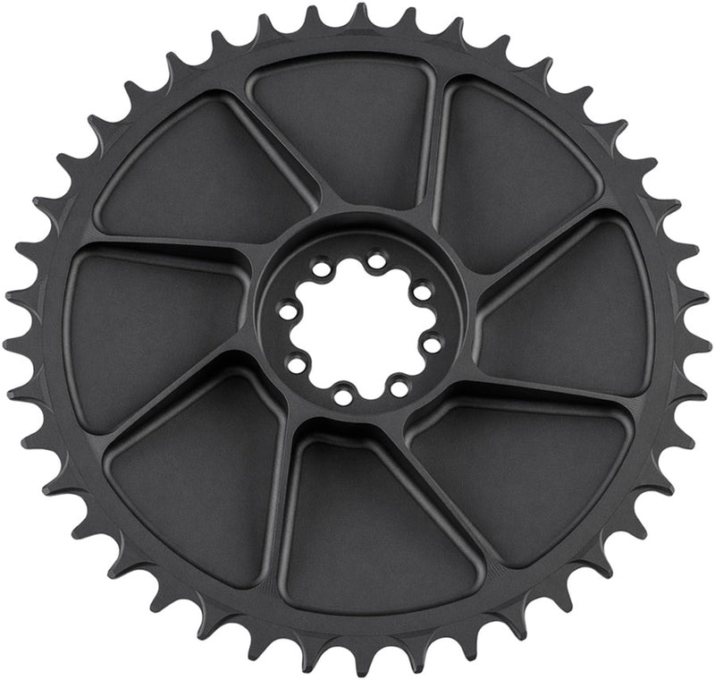 Load image into Gallery viewer, 5DEV Aero Direct Mount Chainring - 42t, 8-Bolt, 7mm Offset, Aluminum, Black
