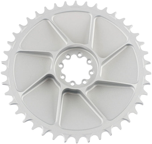 5DEV Aero Direct Mount Chainring - 42t, 8-Bolt, 7mm Offset, Aluminum, Raw