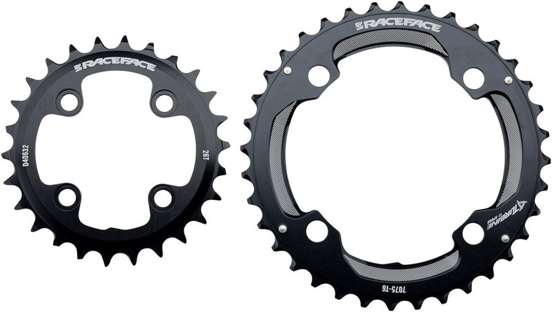 Load image into Gallery viewer, RaceFace Turbine Chainring 26/36t 64/104 BCD 11-Speed Aluminum Black Road MTB
