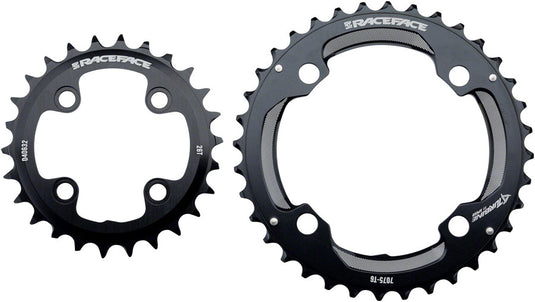 RaceFace Turbine Chainring 26/36t 64/104 BCD 11-Speed Aluminum Black Road MTB