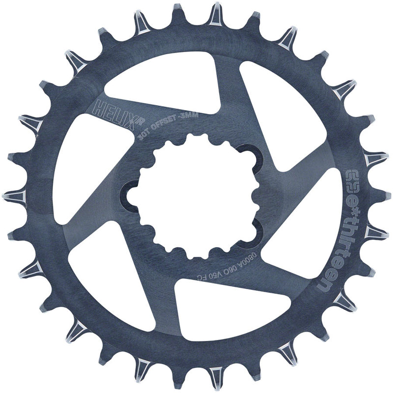 Load image into Gallery viewer, e*thirteen Helix R Guidering - 30t, 11/12-Speed, 3mm Offset, SRAM 3-Bolt DM, Gray
