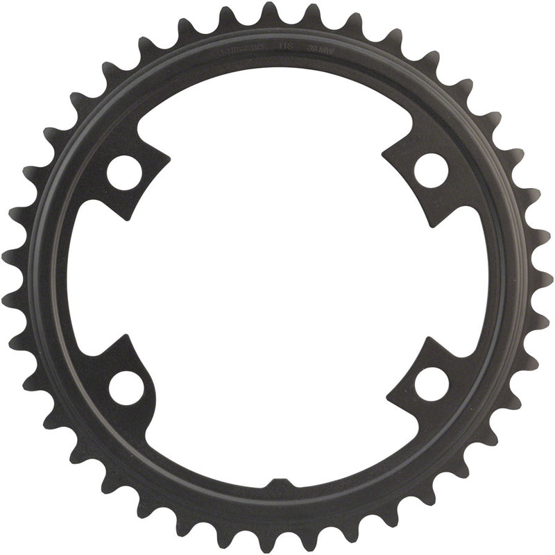 Load image into Gallery viewer, Shimano 105 FC-R7000 Chainring 39t 4 x 110 BCD Asymmetric Aluminum Black
