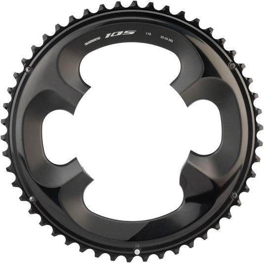 Shimano 105 FC-R7000 Chainring 50t 4 x 110 BCD Asymmetric Aluminum Black