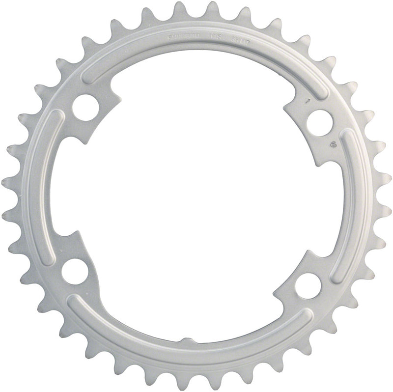 Load image into Gallery viewer, Shimano 105 FC-R7000 36t 4x110 bcd Asymmetric Chainring, Silver
