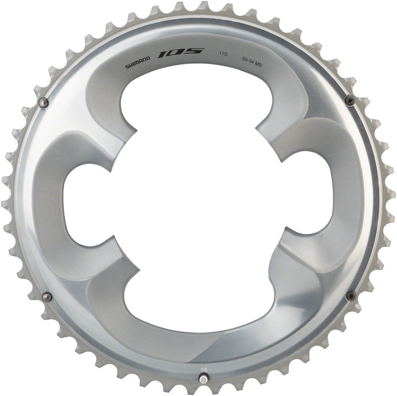 Load image into Gallery viewer, Shimano 105 FC-R7000 Chainring 50t 4 x 110 BCD Asymmetric Alloy Silver| Road MTB
