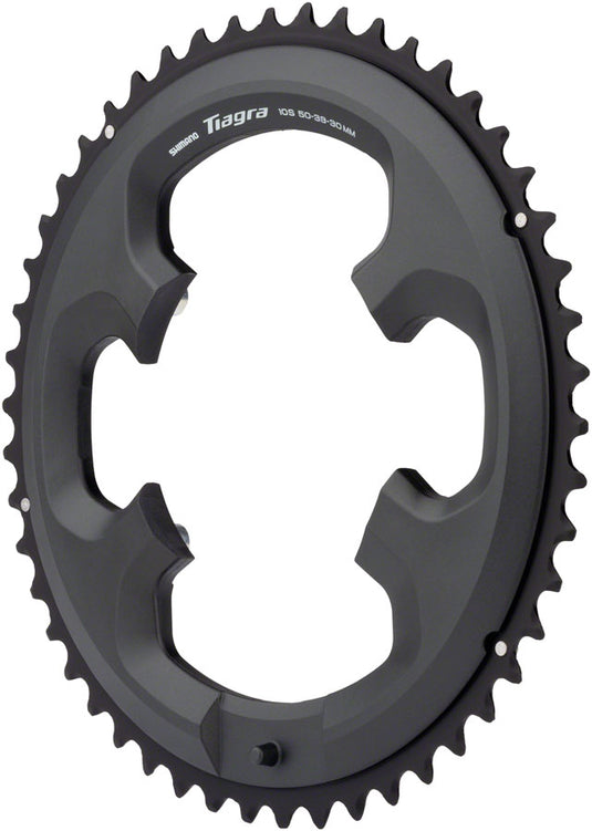 Shimano Tiagra FC-4703 10-Speed Chainring - 50t, Asymmetric 110 BCD, Black