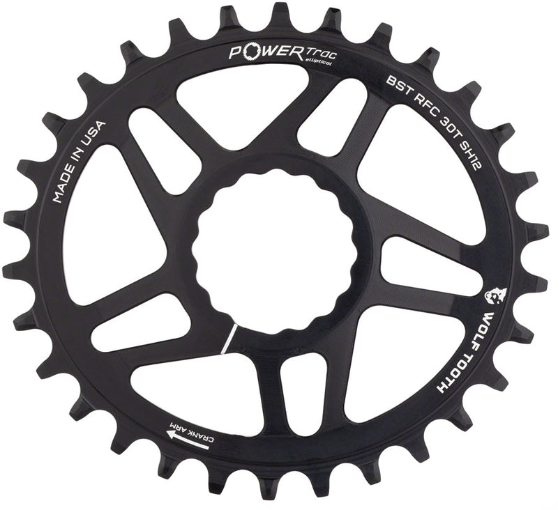 Load image into Gallery viewer, Wolf Tooth Elliptical Chainring 32t RaceFace/Easton Direct Mount 12-Speed Alloy
