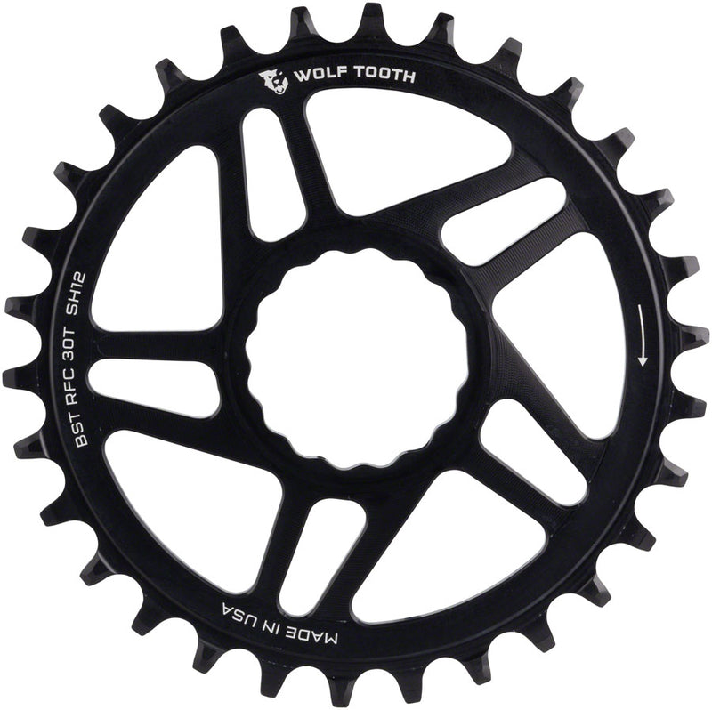 Load image into Gallery viewer, Wolf Tooth RaceFace/Easton Chainring 30t CINCH Direct Mount 12-Speed Aluminum
