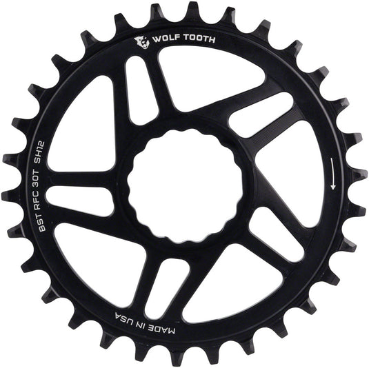 Wolf Tooth RaceFace/Easton Chainring 30t CINCH Direct Mount 12-Speed Aluminum