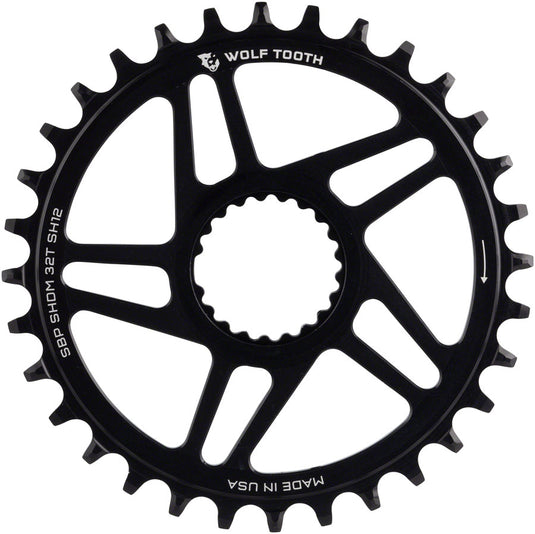 Wolf Tooth Chainring 32t Shimano Super Boost Requires 12-Speed Hyperglide+ Alloy