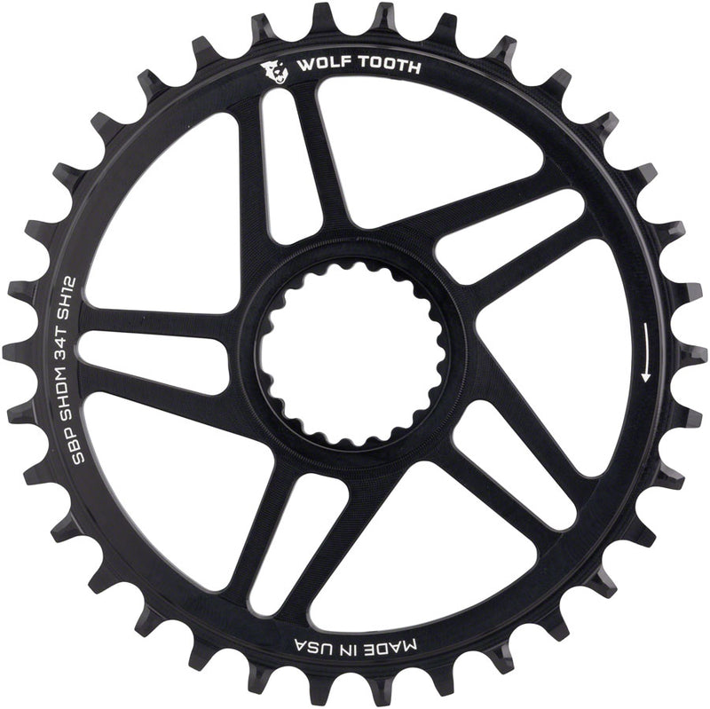 Load image into Gallery viewer, Wolf Tooth Chainring 34t Shimano Super Boost Requires 12-Speed Hyperglide+ Alloy
