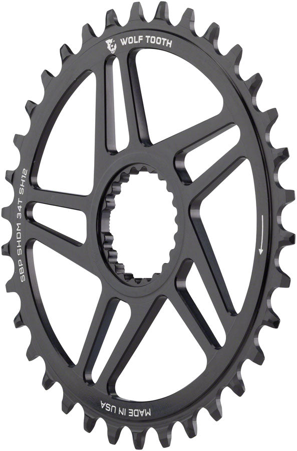 Load image into Gallery viewer, Wolf-Tooth-Chainring-34t-Shimano-Direct-Mount-CR8124-Direct-Mount-MTB-Chainrings
