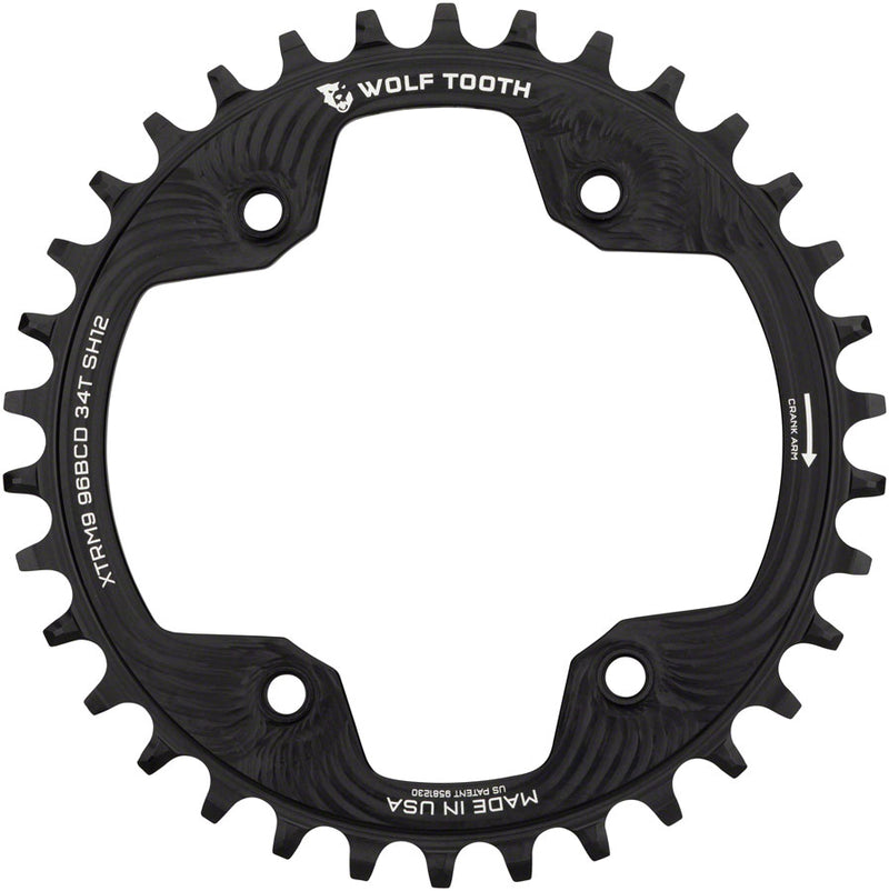 Load image into Gallery viewer, Wolf Tooth Chainring 32t 96 BCD Asymmetric Aluminum Use 12-Spd Hyperglide+
