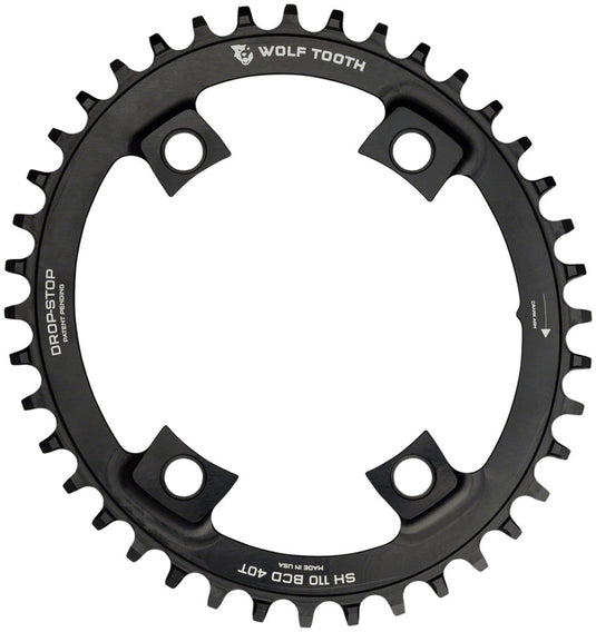 Wolf Tooth Elliptical Shimano Chainring 42t 110 BCD Asymmetric 4-Bolt Aluminum